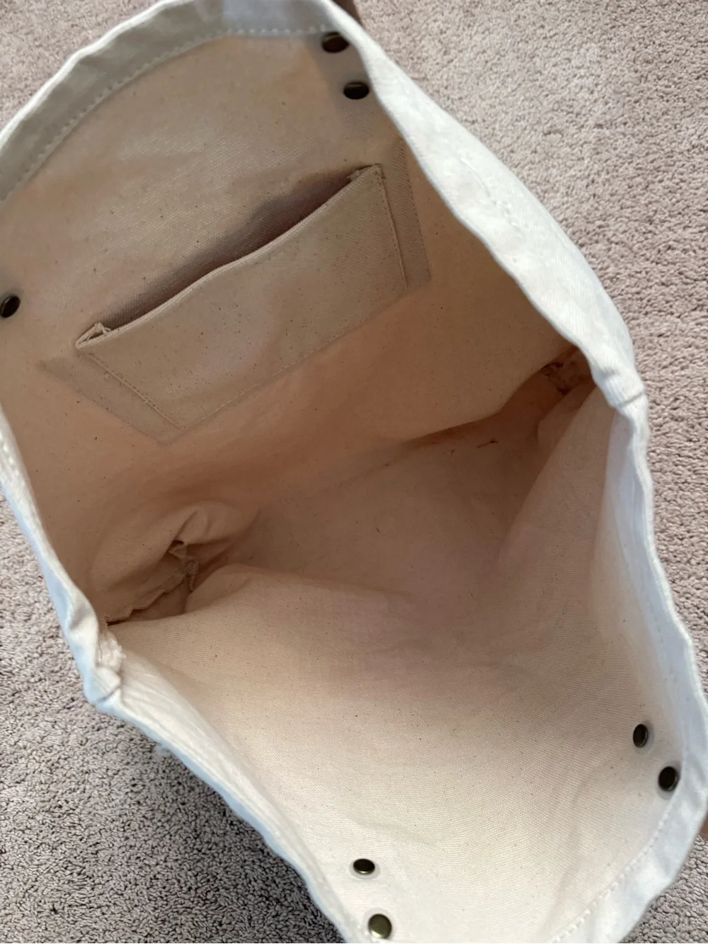 New York Tote Bag with Leather Handles